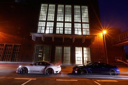 Importracing-Nissan GT-R, Techart-Porsche 911 Turbo S, Seitenansicht