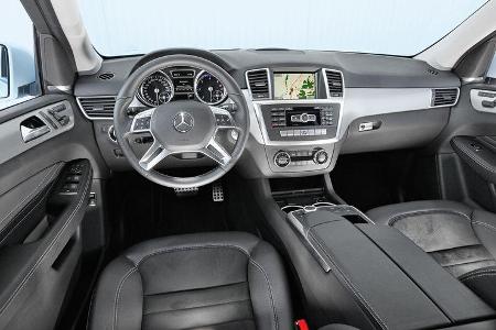 Mercedes ML 350 Bluetec, Cockpit, Lenkrad