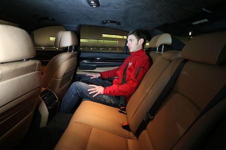 BMW 750i, Fond, Rückbank