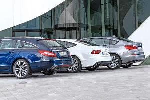 Audi A7 Sportback, BMW 530d GT, Mercedes CLS Shooting Brake