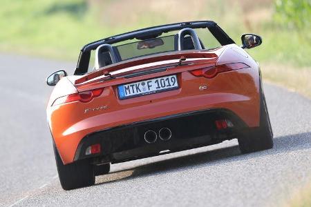 Jaguar F-Type V6 S, Heckansicht