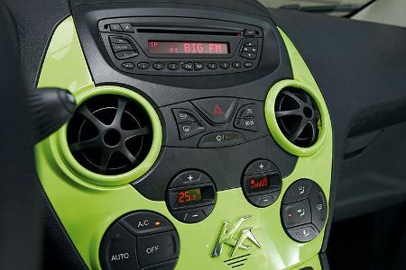 Ford Ka, Mittelkonsole