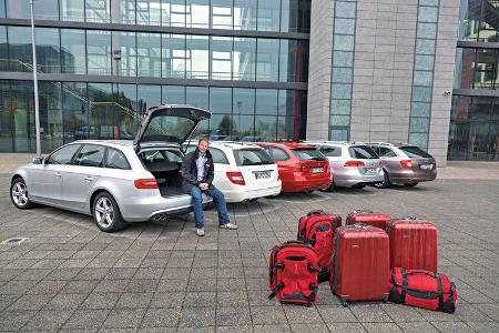 VW Passat Variant 2.0 TDI Highline, BMW 320d Touring Sportline, Audi A4 Avant 2.0 TDI Ambition, Mercedes C 220 CDI T Avantga...