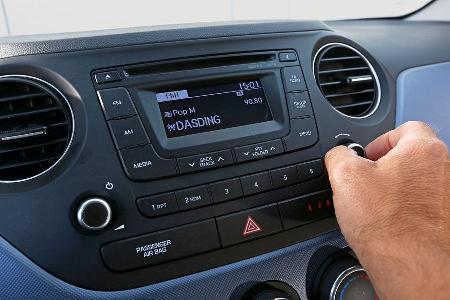 Hyundai i10 BLUE 1.0, Mittelkonsole, Bedienelemente