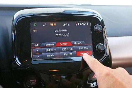 Peugeot 108 e-VTi 68, Bedienelemente, Monitor