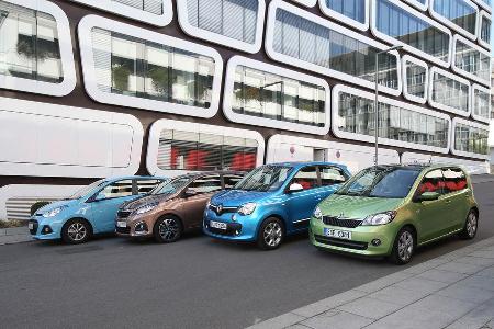 Hyundai i10, Peugeot 108, Renault Twingo, Skoda Citigo