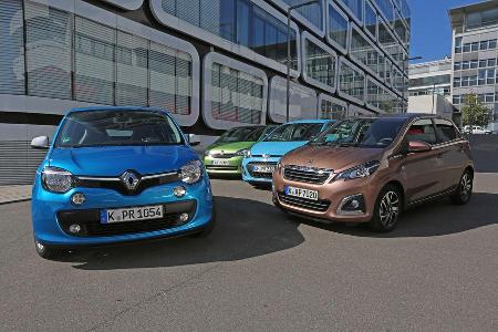 Hyundai i10, Peugeot 108, Renault Twingo, Skoda Citigo
