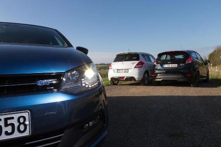 Ford Fiesta Black Edition, Suzuki Swift Sport, VW Polo Blue GT