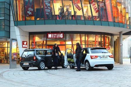 Audi A1 Sportback 2.0 TDI Ambition, Mini Cooper SD Clubman, Heck