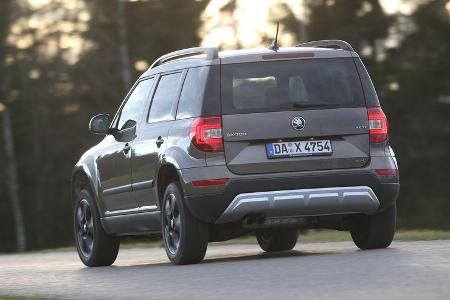 Skoda Yeti 2.0 TDI Outdoor Elegance, Heckansicht
