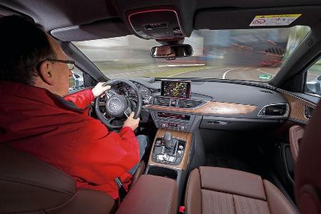 Audi A6 3.0 TDI Quattro, Cockpit, Fahrersicht