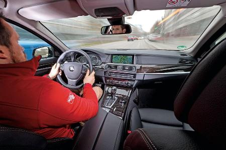 BMW 530d, Cockpit, Fahrersicht