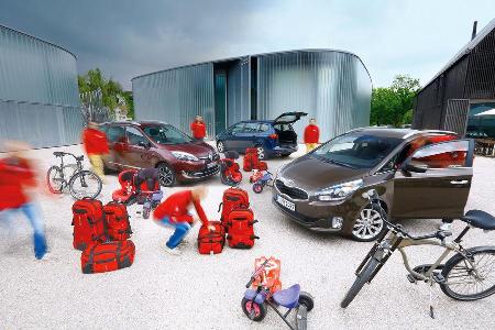 Kia Carens 1.7 CRDi, Opel Zafira Tourer 2.0 CDTi, Renault Grand Scnic dCi 130