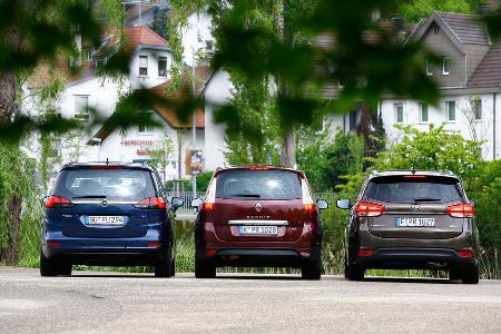 Kia Carens 1.7 CRDi, Opel Zafira Tourer 2.0 CDTi, Renault Grand Scnic dCi 130