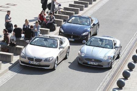 BMW 650i Cabrio, Maserati Gran Cabrio, Jaguar XK Cabrio