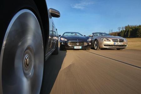 BMW 650i Cabrio, Maserati Gran Cabrio, Jaguar XK Cabrio