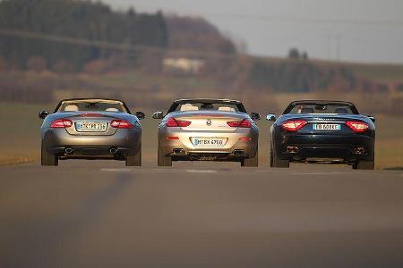 BMW 650i Cabrio, Maserati Gran Cabrio, Jaguar XK Cabrio