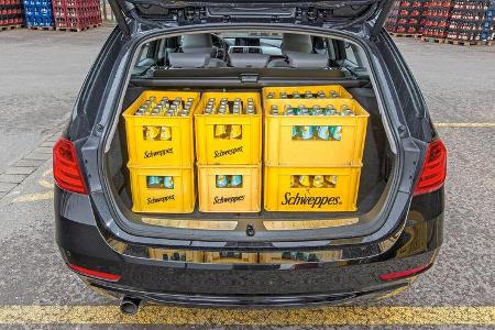 BMW 318d Touring, Kofferraum, Kisten