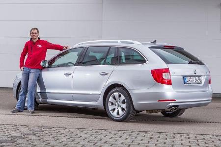 Skoda Superb Combi 2.0 TDI, Seitenansicht