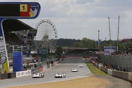 24h-Rennen von Le Mans 2014 - Startphase - Audi - Porsche - LMP1