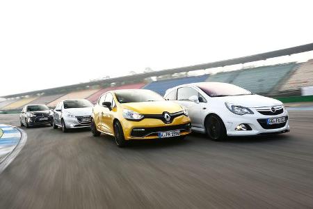 Opel Corsa OPC Nürburgring Edition Renault Clio R.S., Peugeot 208 GTi, Citroën DS3 Racing Edition 2013