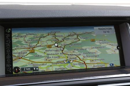 BMW 520d, Navi, Bildschirm