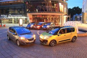 Citroen C3 Picasso, Kia Venga, Opel Meriva, Renault Grand Modus, Skoda Roomster