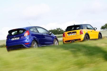 Ford Fiesta ST, Mini Cooper S, Heckansicht