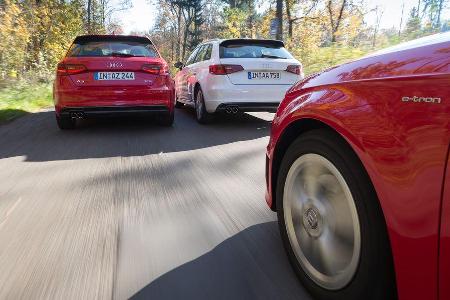 Audi A3 e-tron, Audi A3 2.0 TDI, Audi A3 1.8 TFSI, Heckansicht