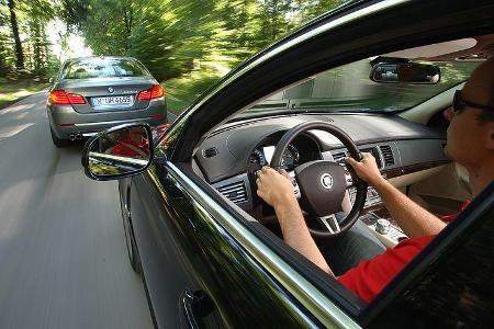 BMW 525d, Jaguar XF 3.0 Diesel