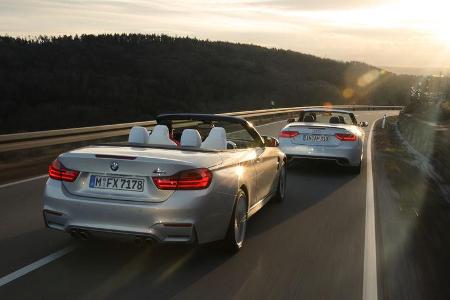 Audi RS 5 Cabriolet, BMW M4 Cabrio, Heckansicht