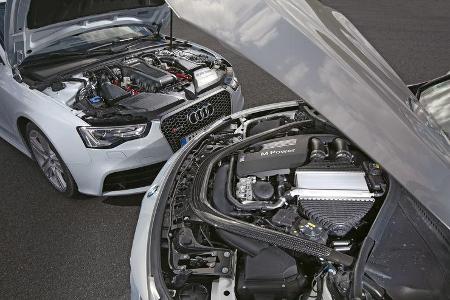 Audi RS 5 Cabriolet, BMW M4 Cabrio, Motor
