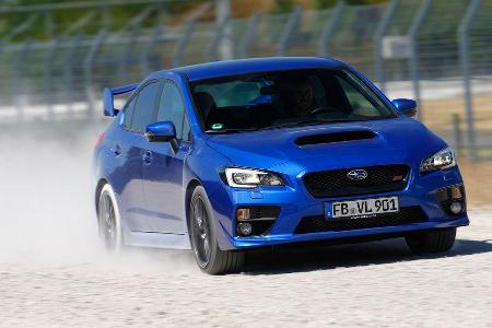 Subaru WRX Sti, Frontansicht, Driften