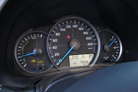 Toyota Yaris 1.5 VVT-i Hybrid Life, Rundinstrumente