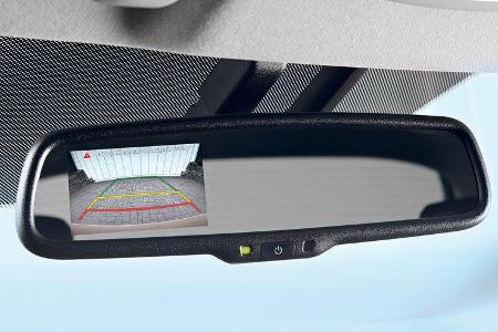 Hyundai i20, Rückfahrkamera, Rückspiegel