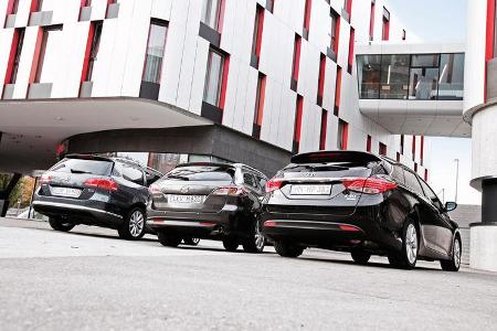 VW Passat Variant, Hyundai i40 cw, Mazda 6 Kombi 2.2