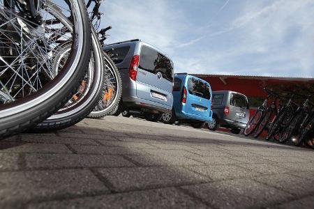 Citroën Berlingo, Opel Combo, VW Caddy, Heck