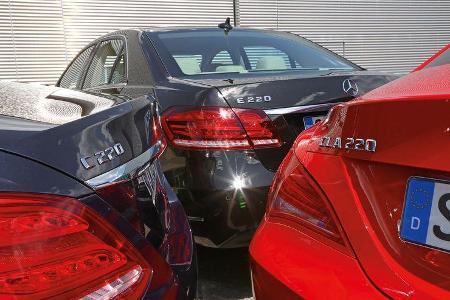 Mercedes CLA 220 CDI, Mercedes C 220 Bluetec, Mercedes E 220 Bluetec