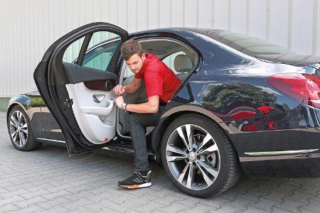 Mercedes C 220 Bluetec, Fondsitz, Aussteigen