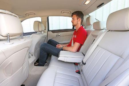 Mercedes E 220 Bluetec, Fondsitz, Beinfreiheit