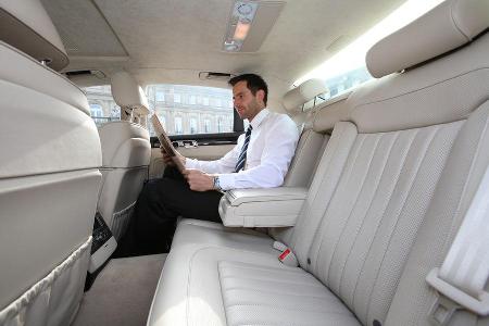 VW Phaeton V6 TDI, Rcksitzbank