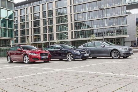 BMW 520d Gran Turismo, Jaguar XF Sportbrake 2.2 D, Mercedes CLS 250 CDI Shooting Brake