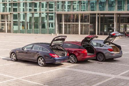 BMW 520d Gran Turismo, Jaguar XF Sportbrake 2.2 D, Mercedes CLS 250 CDI Shooting Brake