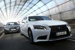 Audi A8 4.0 TFSI quattro, Lexus LS 600h F-Sport, Frontansicht