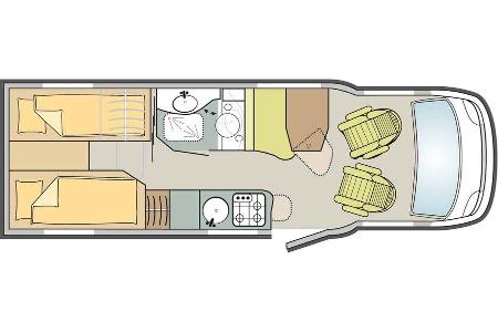 Grundriss Knaus Van TI 650 MEG