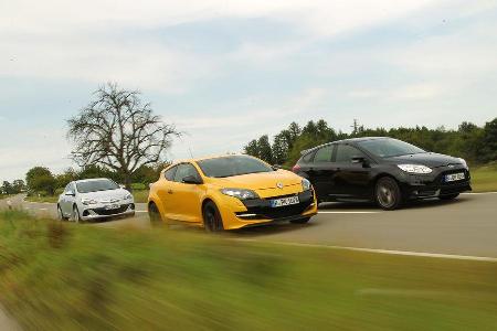 Ford Focus ST, Opel Astra OPC, Renault Megane R.S.