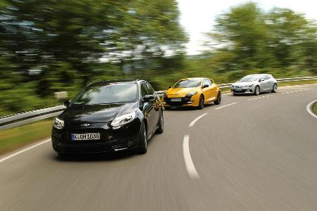 Ford Focus ST, Opel Astra OPC, Renault Megane R.S.