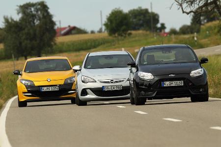 Ford Focus ST, Opel Astra OPC, Renault Megane R.S.
