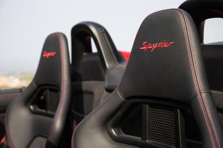 Porsche Boxster Spyder, Kopfsttze