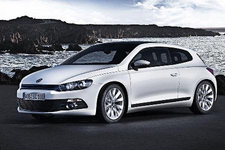 VW Scirocco: 2+2-sitziges, fahraktives Sportcoupé auf Golf-Basis mit neuen, starken FSI- und TDI-Motoren bis 265 PS.